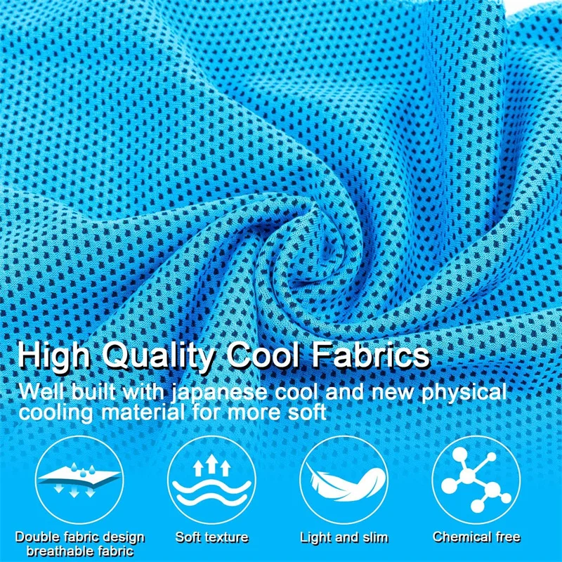 10PCSCooling Towel Workout Towel Ice for Neck, Microfiber Soft Breathable Chilly for Sports Yoga Gym Outdoor