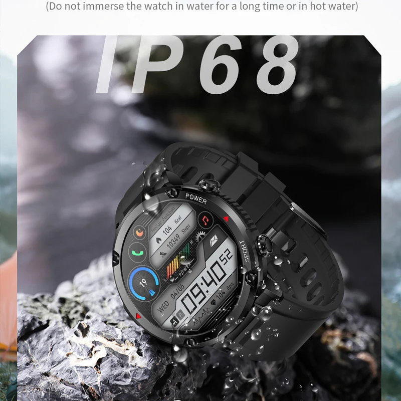 ChiBear  ȭ  Ʈ ġ 600 mAh 뷮 ͸ 1.6 &400*400 HD ÷ ȭ IP68  ȭ Smartwatch 