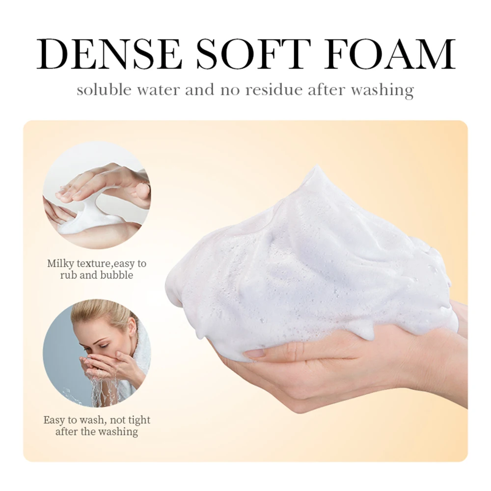 Facial Cleanser for Collagen Foam Deep Cleaning Moisturizing Whitening Fading Fine Lines Anti-Wrinkle Skin Care