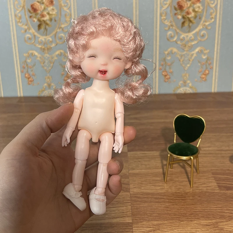 Cute Cartonon 17cm Simulation Doll Toy Mini Princess Doll 1/8 BJD Doll Kids Girls Toy Gift 2