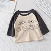 Children Warm T-shirt Spring Children's T-shirt Boys Girls Long Sleeve Base Coat Leisure Wear Boys Girls Tops Kids Clothes 2