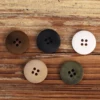 Retro Style New Corozo Fruit Buttons For Clothing Dress Shirt White Black Beige Green Sewing Accessories Coat Jacket Blazer 4