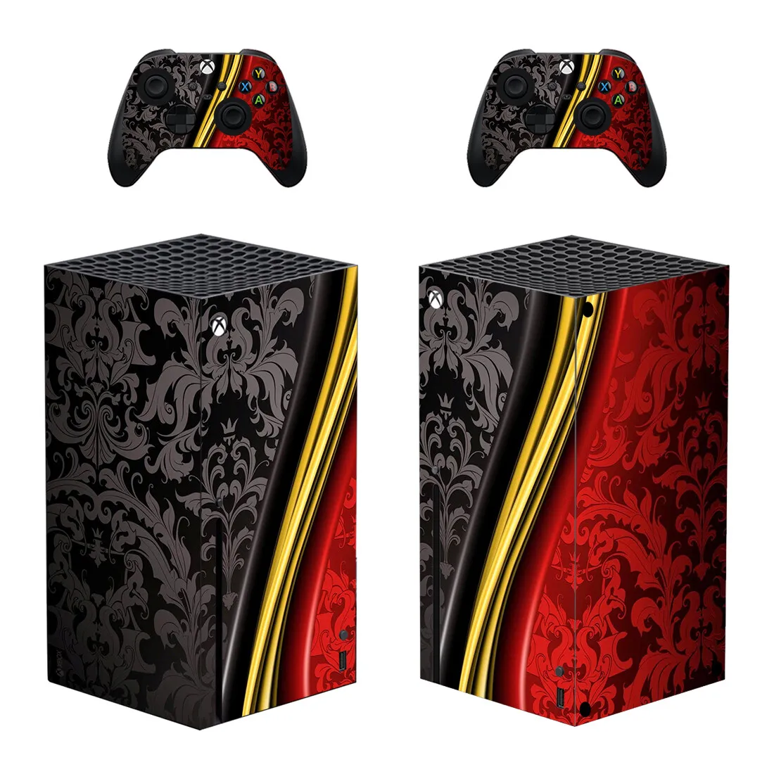 Xbox 시리즈 X 콘솔용 스킨 스티커 데칼 커버, 2 컨트롤러 스킨 비닐, 신제품