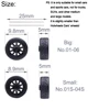 BNDS 1/64 Wheels With Rubber Tires ABS Assembly Rims Modified Parts for 1:64 Model Car VIP Style Detail-up Set New Clearance 6