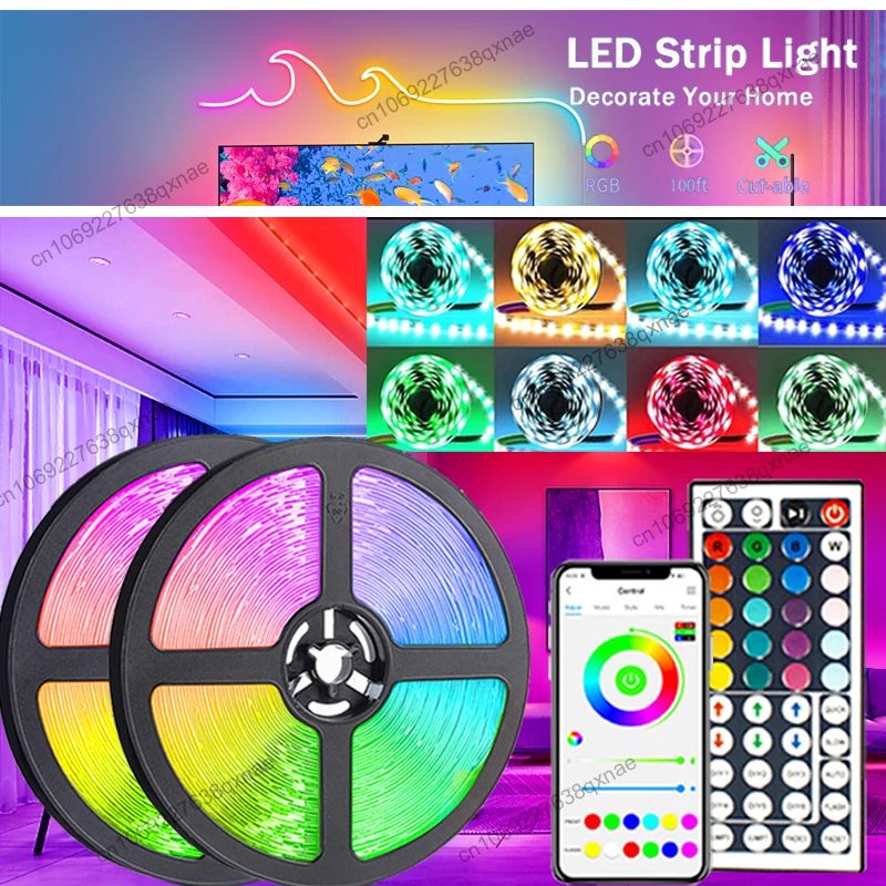 LED Strip Lights USB SMD5050 Tira Led Rge Led Lights for Room Decoration APP Control Neon Lights LED 1-5m 10m 15m 20m 30m