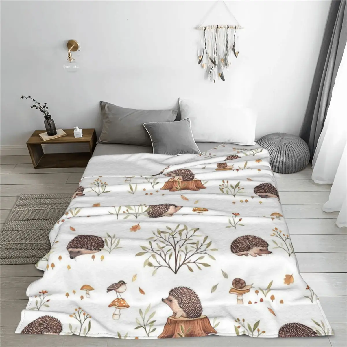 

Casual Blankets Flannel Summer Cute Animal Multifunction Lightweight Throw Blankets for Home Bedroom Plush Thin Quilt