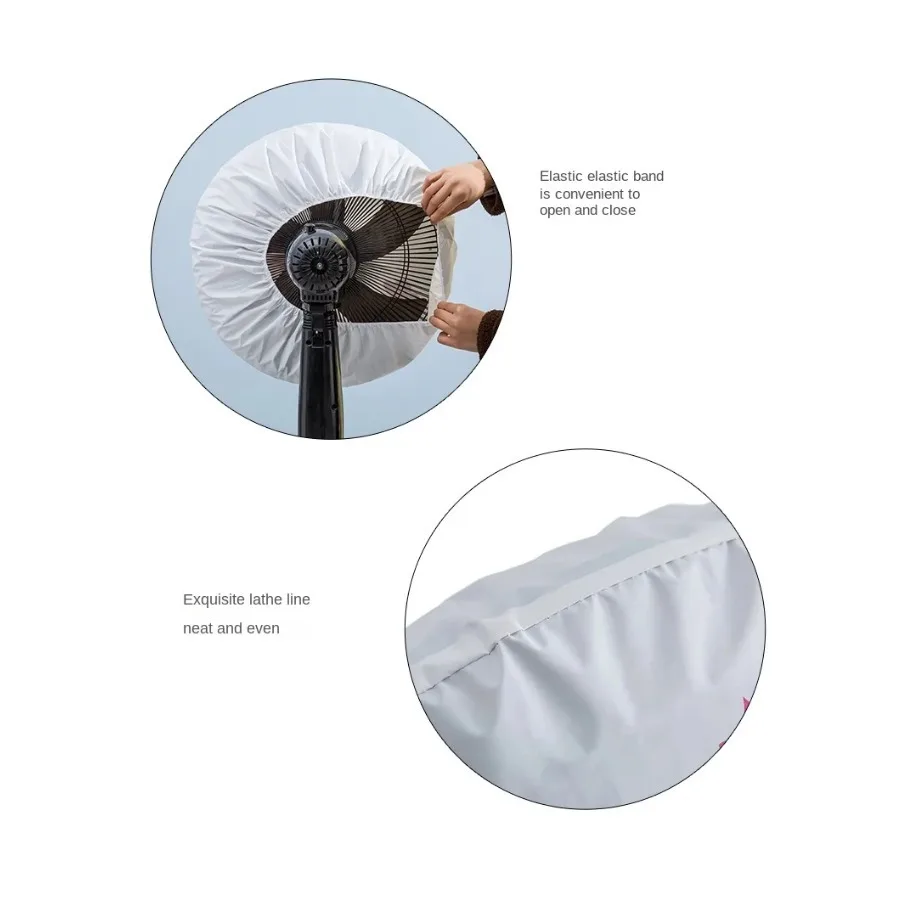 PEVA Electric Fan Cover Portable Reusable Washable Dust-proof Moisture-proof Cute Covers Indoor Bedroom Shield