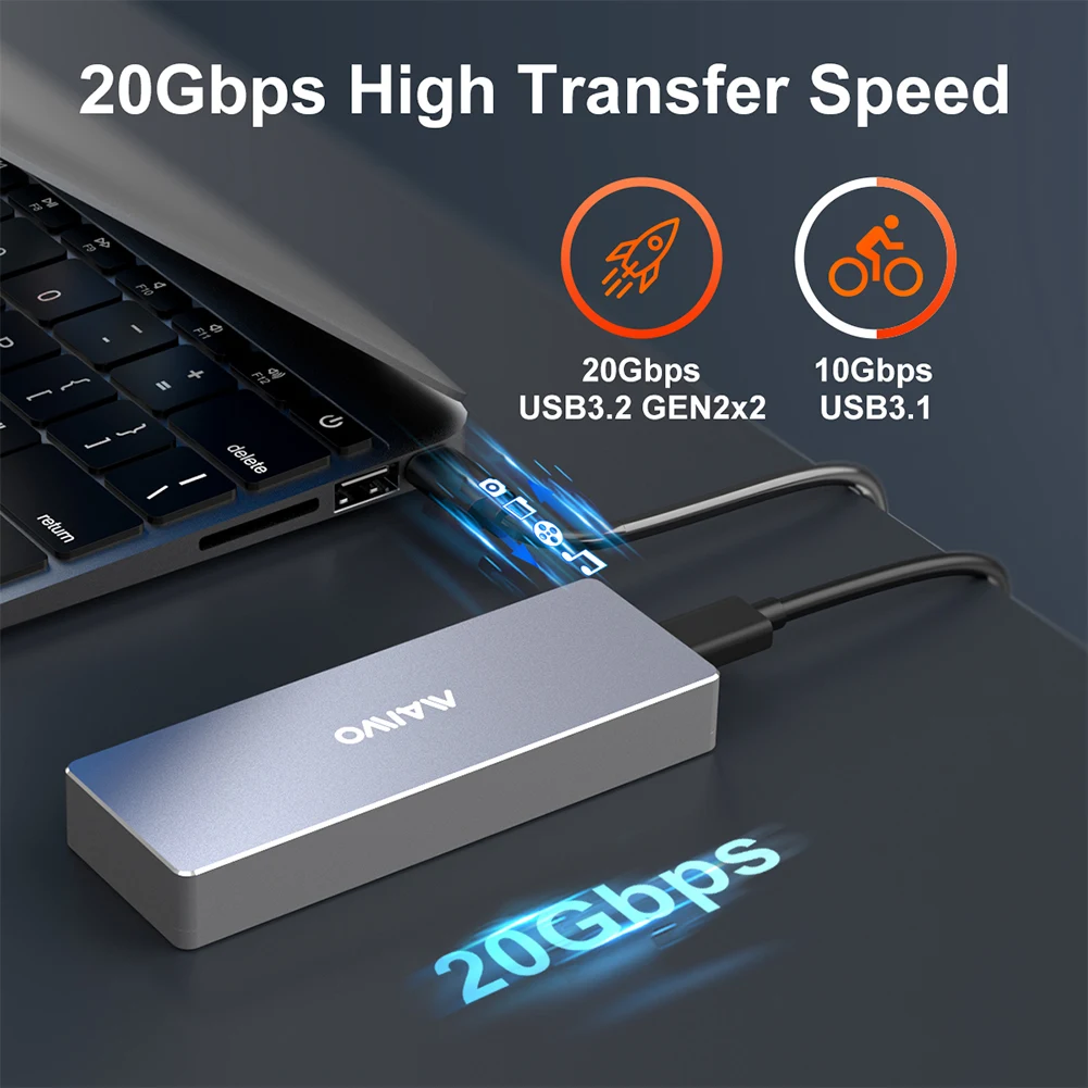 애플 플래시 SSD용 AHCI 인클로저, 맥북 프로, 에어 맥 프로용, M.2 리더, USB3.2, GEN2x2, 20Gbps, 12 + 16 핀, 2013 에서 2017