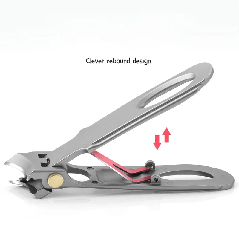 Nail Clippers Stainless Steel Anti Splash Fingernail Cutter Oblique Design Toe Nail Trimmer Manicure Tools Pedicure Scissor