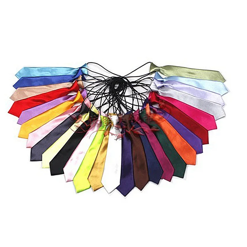 Woven Necktie Kid Tie Solid classic Ties Gift Fashion Neckties Color Business Cravat Wedding Party Formal FA117 necktie set