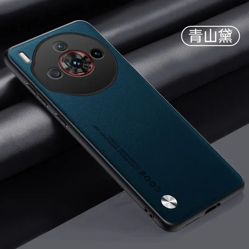 Leather Silicone TPU Shockproof Bumper Protective Case in Plain Design