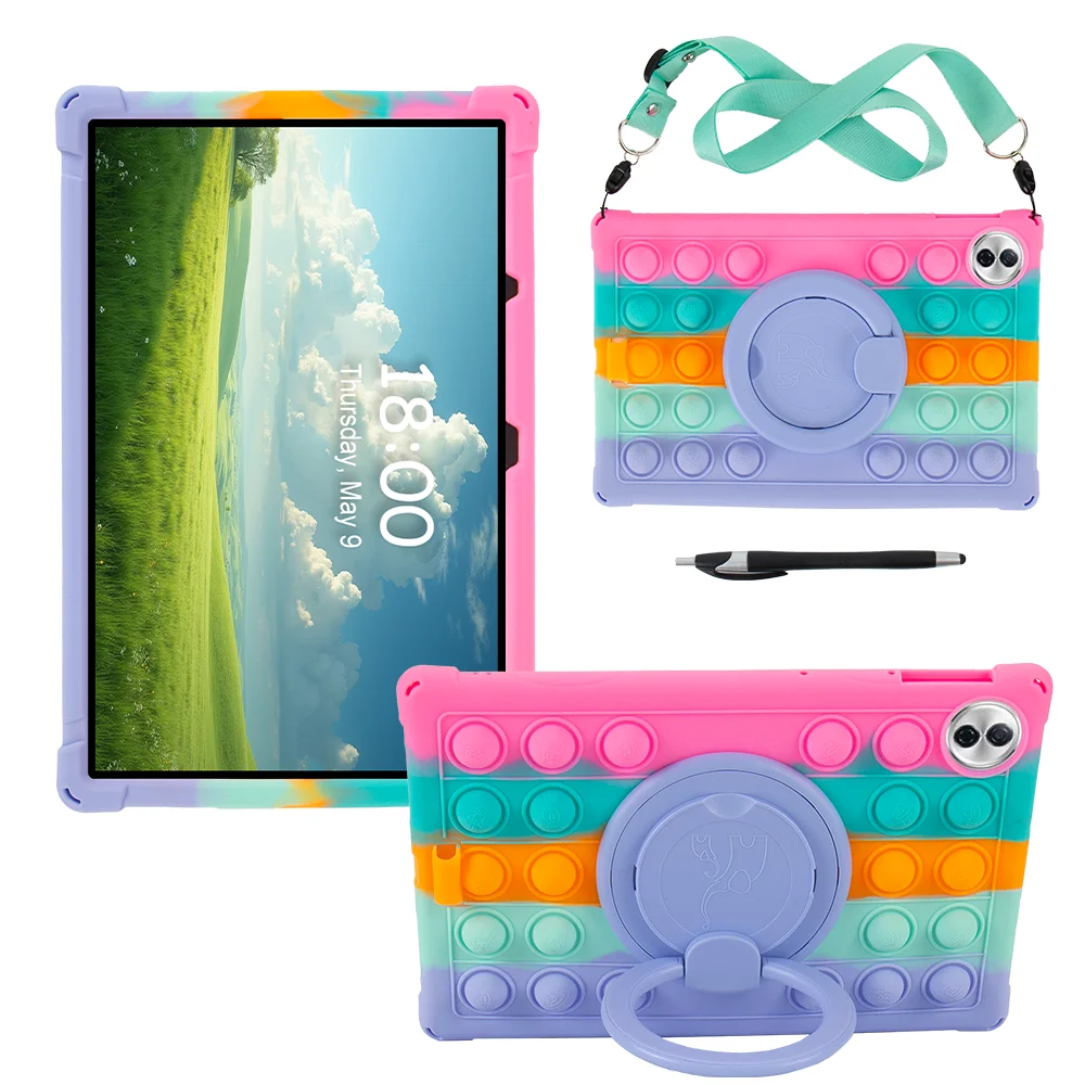Premium 360° Rotating Soft Silicone Tablet Case - Universal Fit