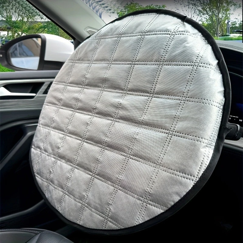 Premium Foldable Aluminum Foil Car Sunshade - Ultimate UV Protection & Heat Shield, Silver