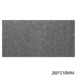 Large Waterproof Wool Felt Desk Protector and Gaming Mouse Pad (26 - 90CM) - 260x210MM (Dark gray)
