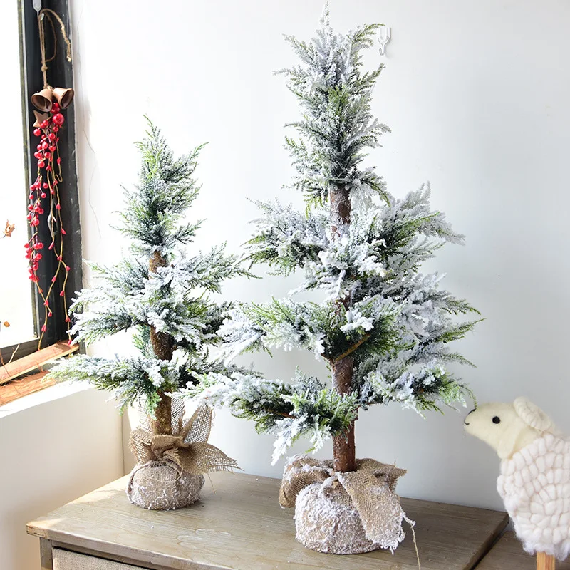 

Большая Белая полиэтиленовая ниспадающая снег рождественская елка высококлассное Рождественское украшение 2023 Новогоднее украшение для дома