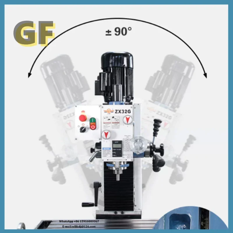 ZX32G High Precision Column Vertical Drilling Machine Bench Table