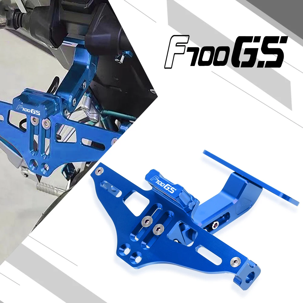 Motorcycle Adjustable Bracket Licence Plate Holder Frame Number Plate For Bmw F 700Gs F700Gs F 700 Gs 2013-2017 2016 2015 2014