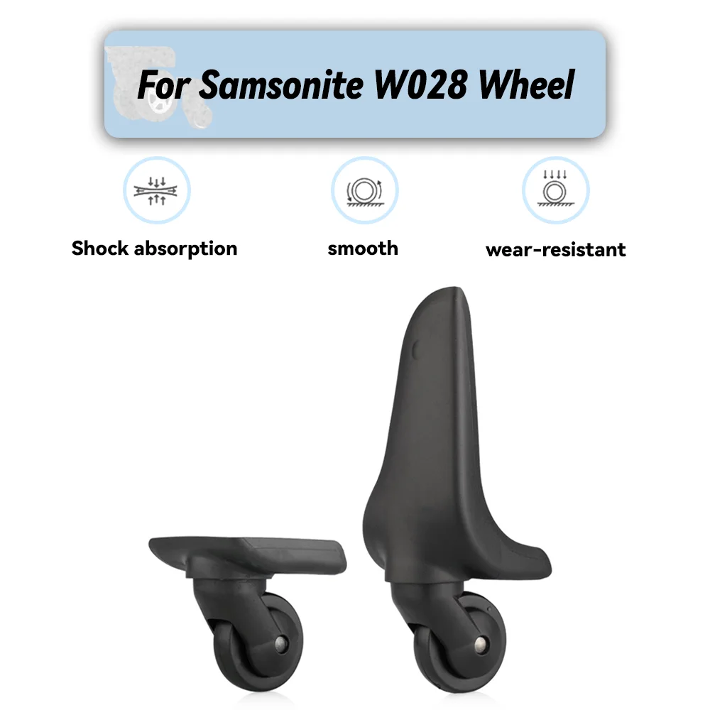 

For Samsonite W028 Universal Wheel Replacement Suitcase Rotating Smooth Silent Shock Absorbing Wheel Accessories Wheels Casters