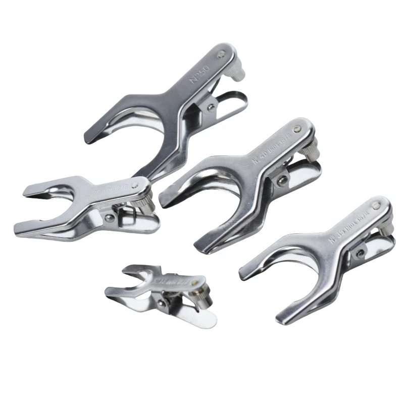 10 pcs 12# Stainless Steel Clamp Spherical Joint Glassware Pinch Clip Lab Beaker Glass Balls Clamp JVLAB Laboratory Tools