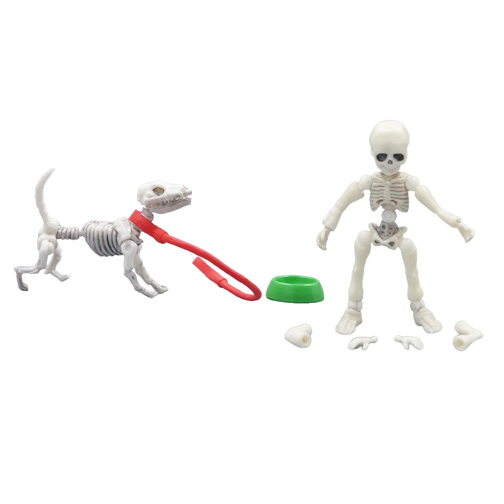 Mini Pose Skeleton Doll Practical Plastic Skeleton Bones Action Figure