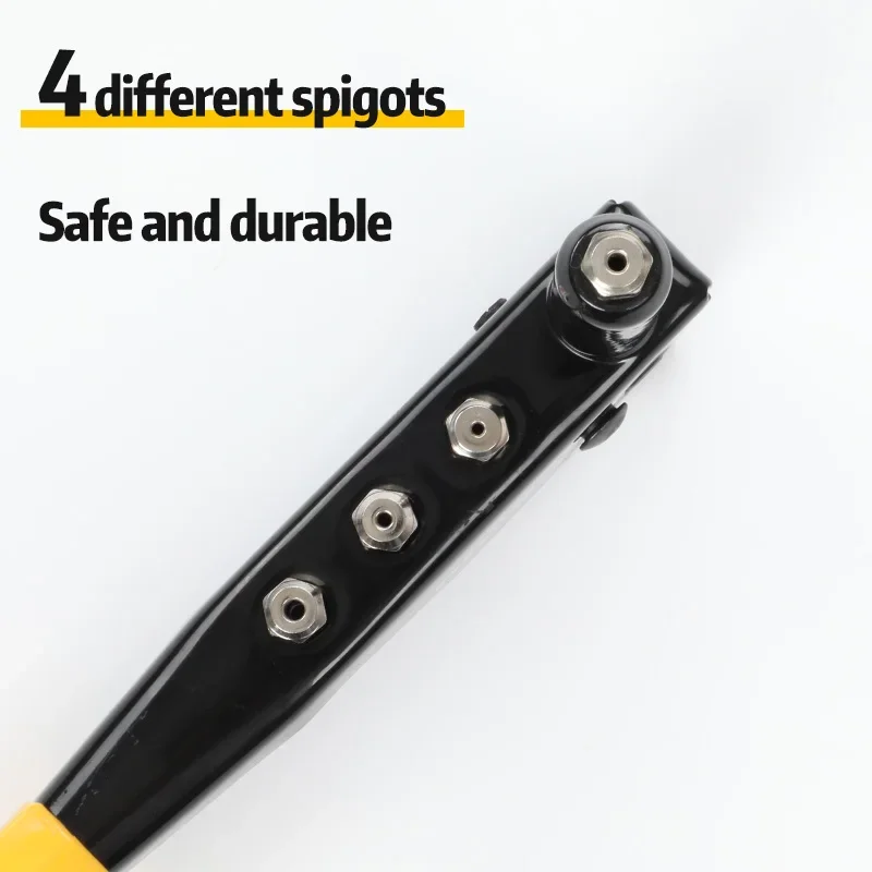 4 in 1 Single Hand Blind Rivet Guns Nose Piece Manual Riveting Riveter Tool Hand Tools