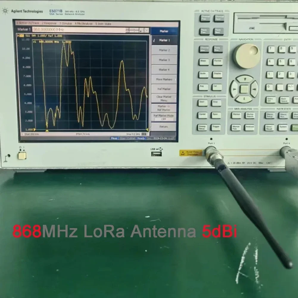LoRa Antenna 868MHz / 915MHz 5DBi SMA Male with Extenstion Cable Omni-directional for Meshtastic LoRa 32 V3 LoRaWAN（4PCS）