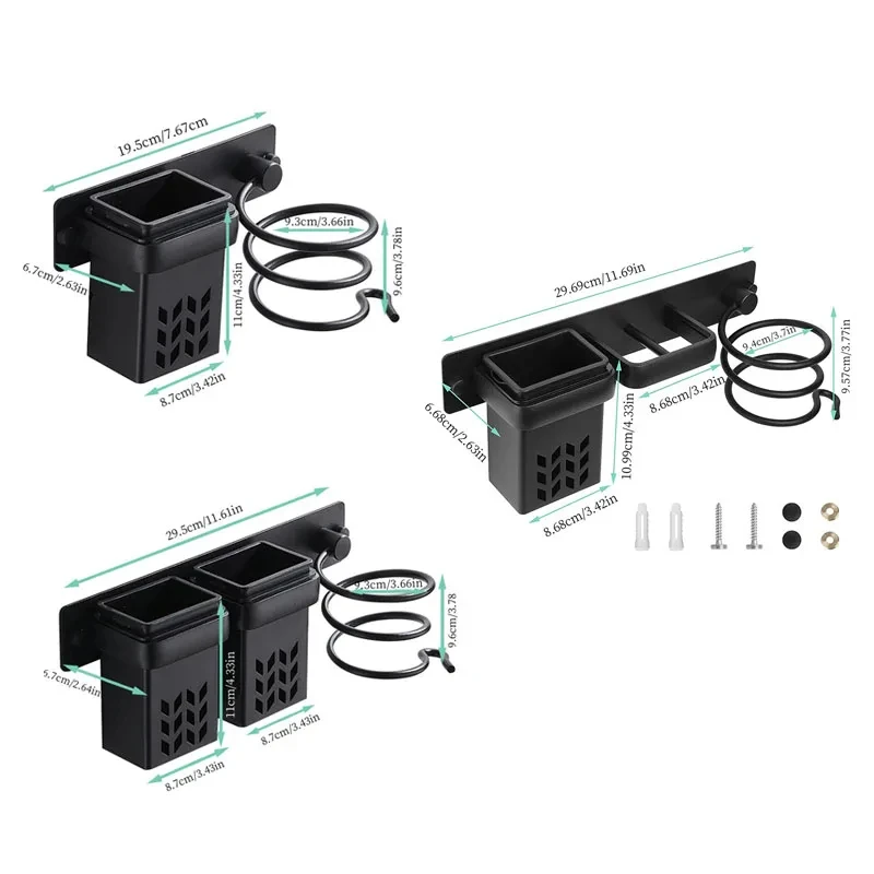 Hair Dryer Storage Rack Curling Iron Organizer Straightener Holder Standing Multi-Functional Wall Mounted Bathroom Accessories storage rack bathroom shelf hair dryer holder bathroom storage shelf storage shelf bathroom accessories hair tool holder