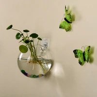 Glass Vase Wall Hanging Hydroponic Terrarium Fish Tanks Potted Plant Flower pot 2