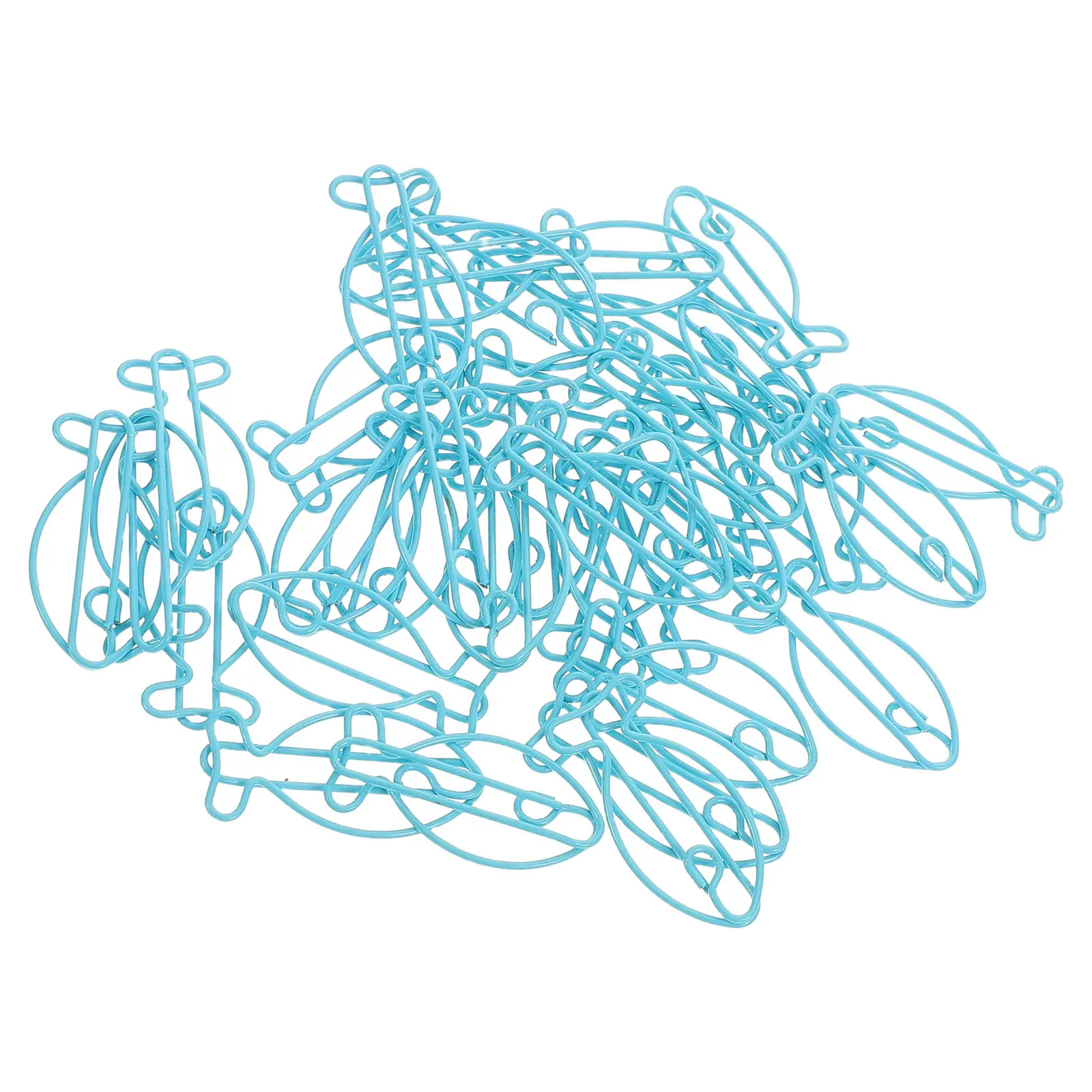 30Pcs 크리 에이 티브 동물 종이 클립 사무실 학교 문서 조직을위한 물고기 모양의 금속 클립 장식 종이 클립