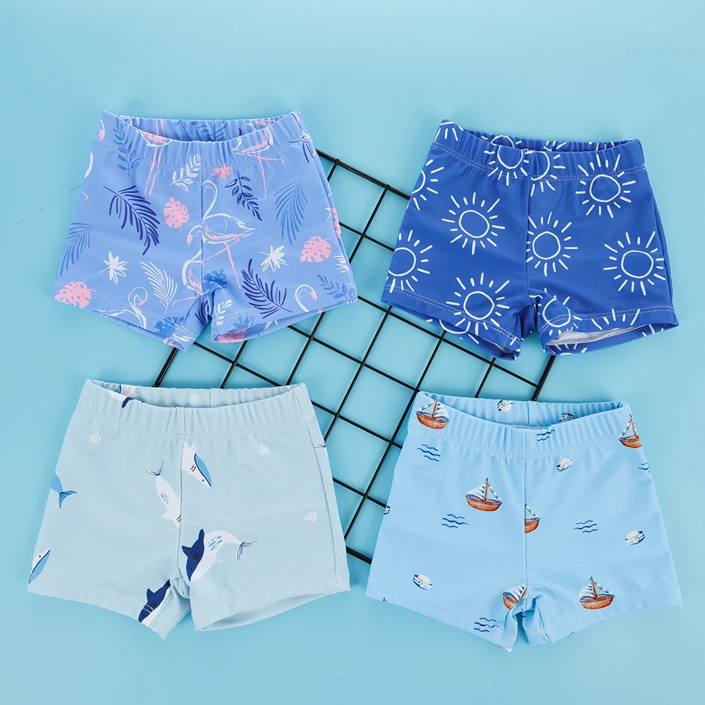 Toddler Kids Baby Swimsuits Short Sleeve Bathing Suits Beachwear For Boys Girls
