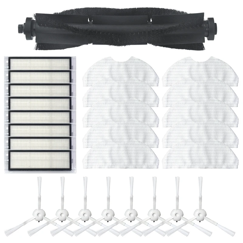 For 360 S5 S7 Robot Vacuum Cleaner Main Brush Side HEPA Filter Disposable Mop Cloth Accessories |