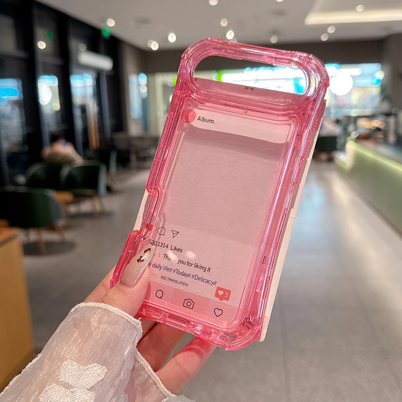 Premium Heavy Duty 3-in-1 Coloured Clear Anti-Drop Phone Case, Shockproof Protective Cover
