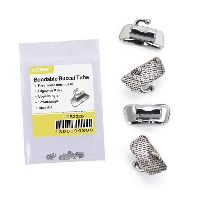 AZDENT Bondable Buccal Tubes For Orthodontics – Roth 0.022