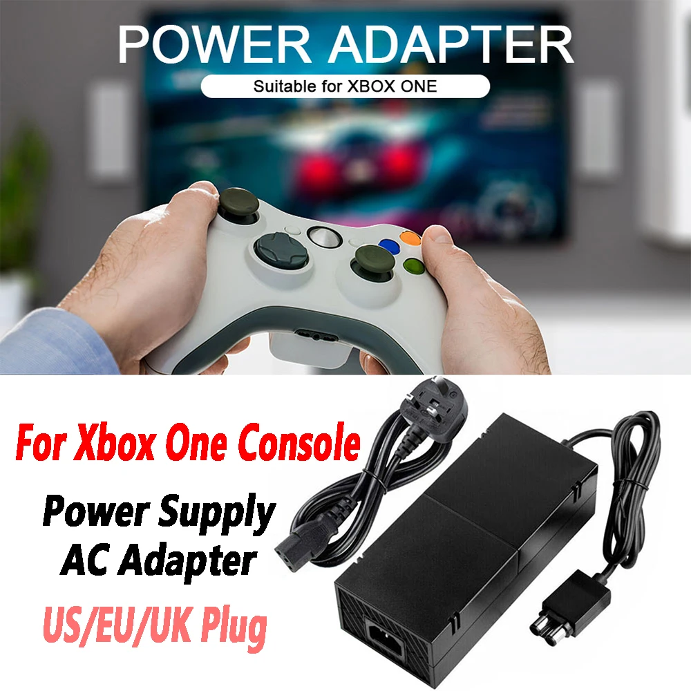 Power Supply AC Adapter with Power Cord For Xbox One Console Charger AC Adapter Pack Kit Thermal/Electrical Insulation power adapter power supply switching power supply power supply cable game console power adapter