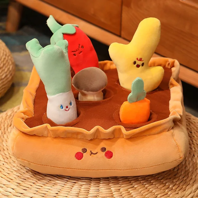 Creative Carrot Mushroom Pepper vegetable Field Plush Toys Stuffed Kawaii Vegetable Doll Educational Toys for Baby Children