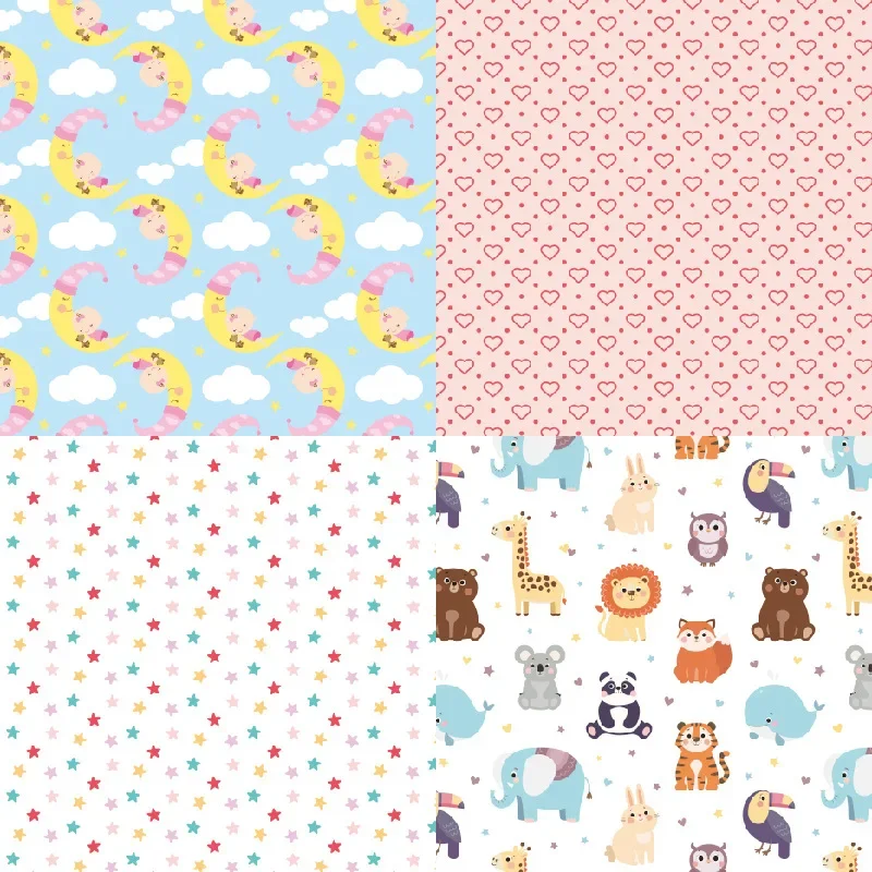 12 Sheet 6 Cute Baby Scrapbook Paper Pad Colored Craft Paper Single-sided  Cardstock Animal Pattern Paper Scrapbooking Supplies - Craft Paper -  AliExpress