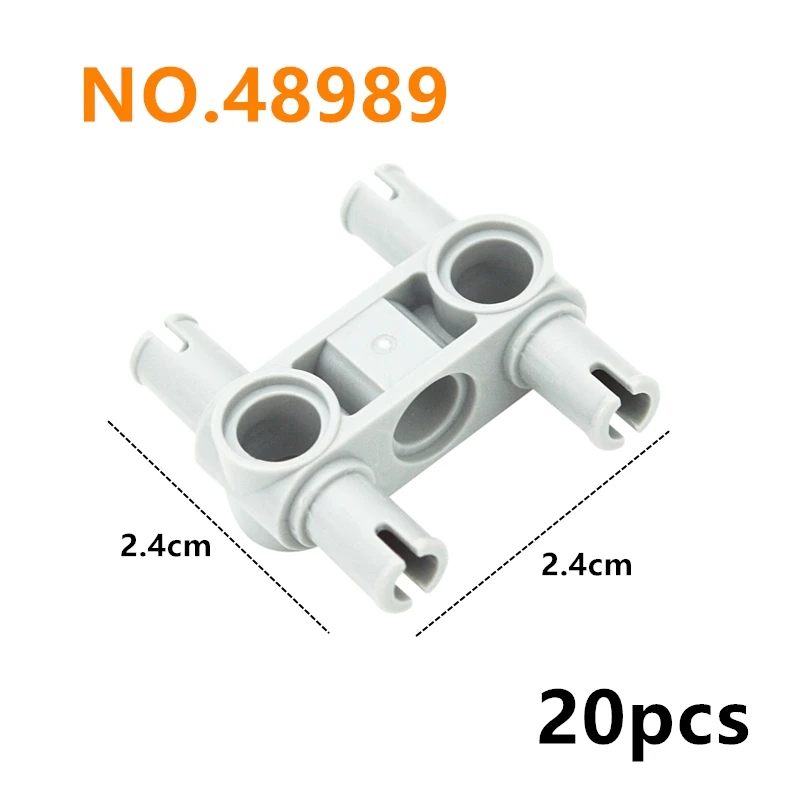Enhanced Building Block Connector Accessories - Technical Parts for Creative Construction Toys