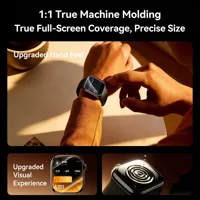 SAMZHE Protecteur d'écran pour Apple Watch série 11/10/9/8/7/6 SE/SE2/SE3 40MM-46MM, film de protection à couverture complète en verre trempé 3