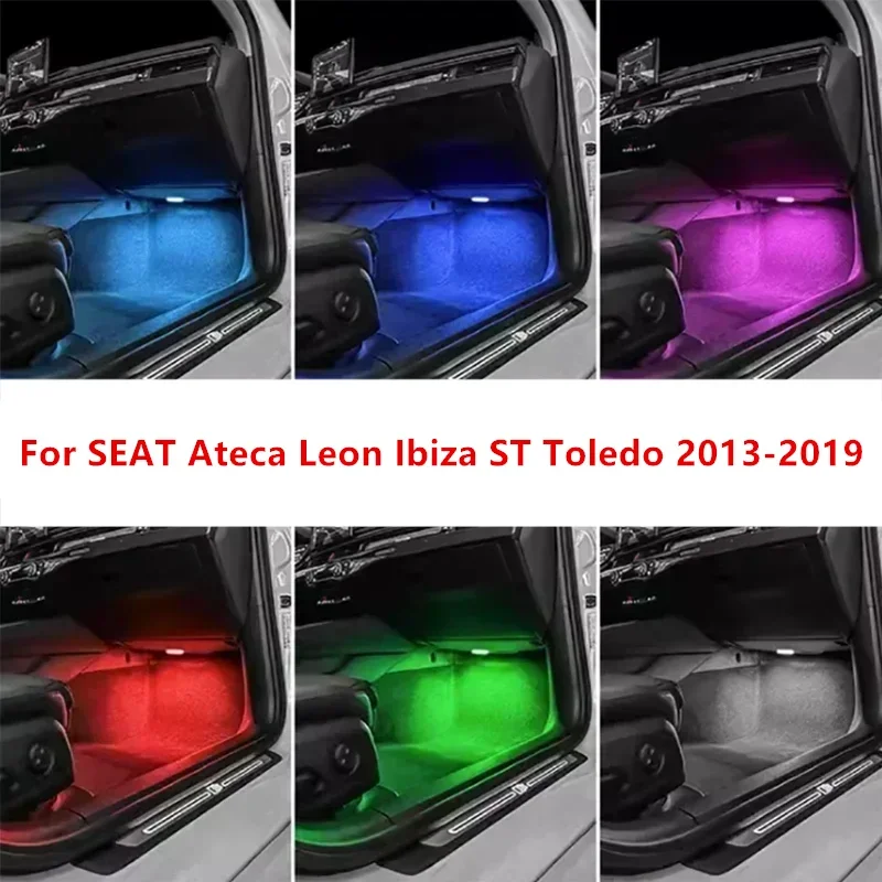 

LED Car Interior Footwell Ambient Light Atmosphere Lamp Decorative Accessories For SEAT Ateca Leon Ibiza ST Toledo 2013-2019