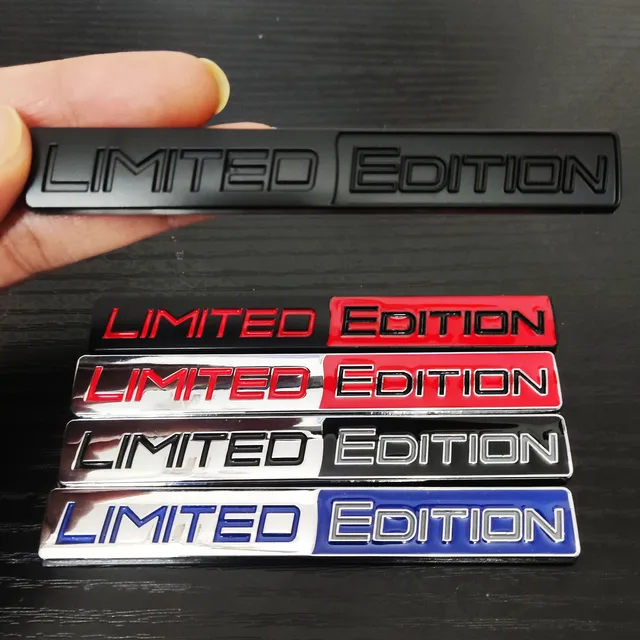 Car Accessories 3D Metal LIMITED EDITION Emblem Badge Car Stickers Decal For Audi Honda Opel Toyota Mercedes Mazda Motorcycle
