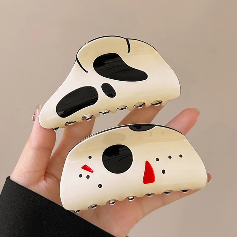 

Funny Halloween Hairpin Women Hair Clips Ghosts Scream Grimace Y2K Hair Claws Crab Personality Headdress Fashion Hairpin Jewelry