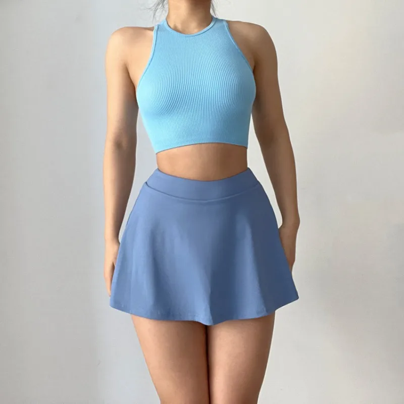 

golf short skirt Fake two anti-exposure fitness loose sports running dance tennis sexy female spring and summer new style.