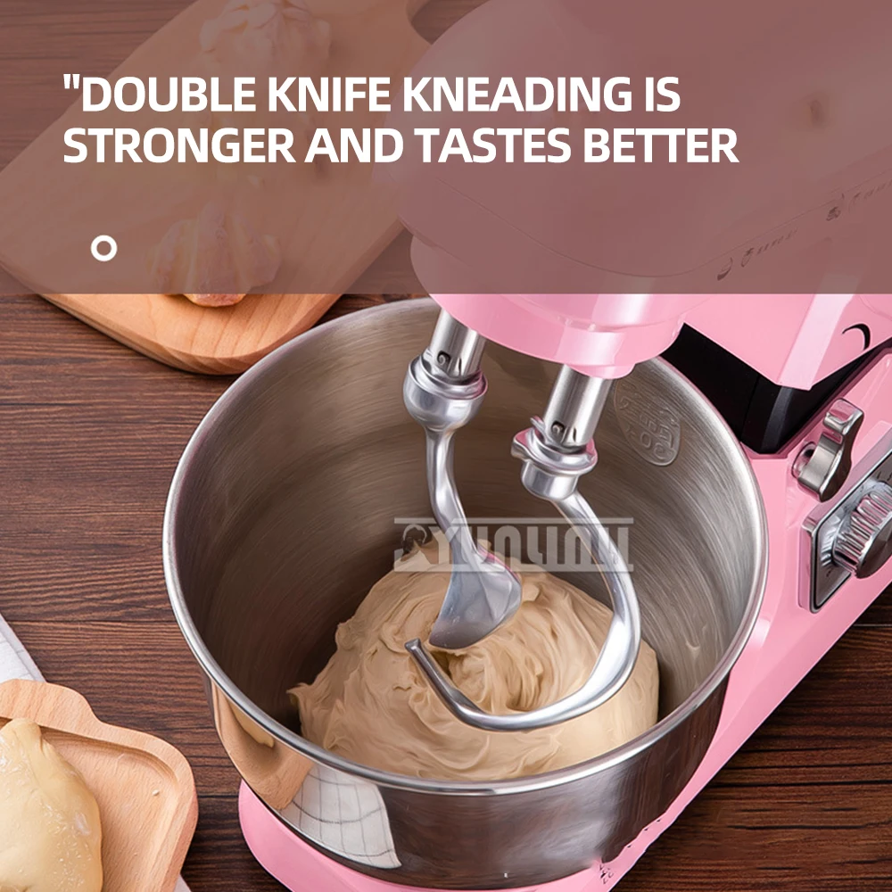 1000W Electric Stand Dough Mixer Household Kitchen Double Knife Electric Food Mixer Automatic Dough Mixer 2