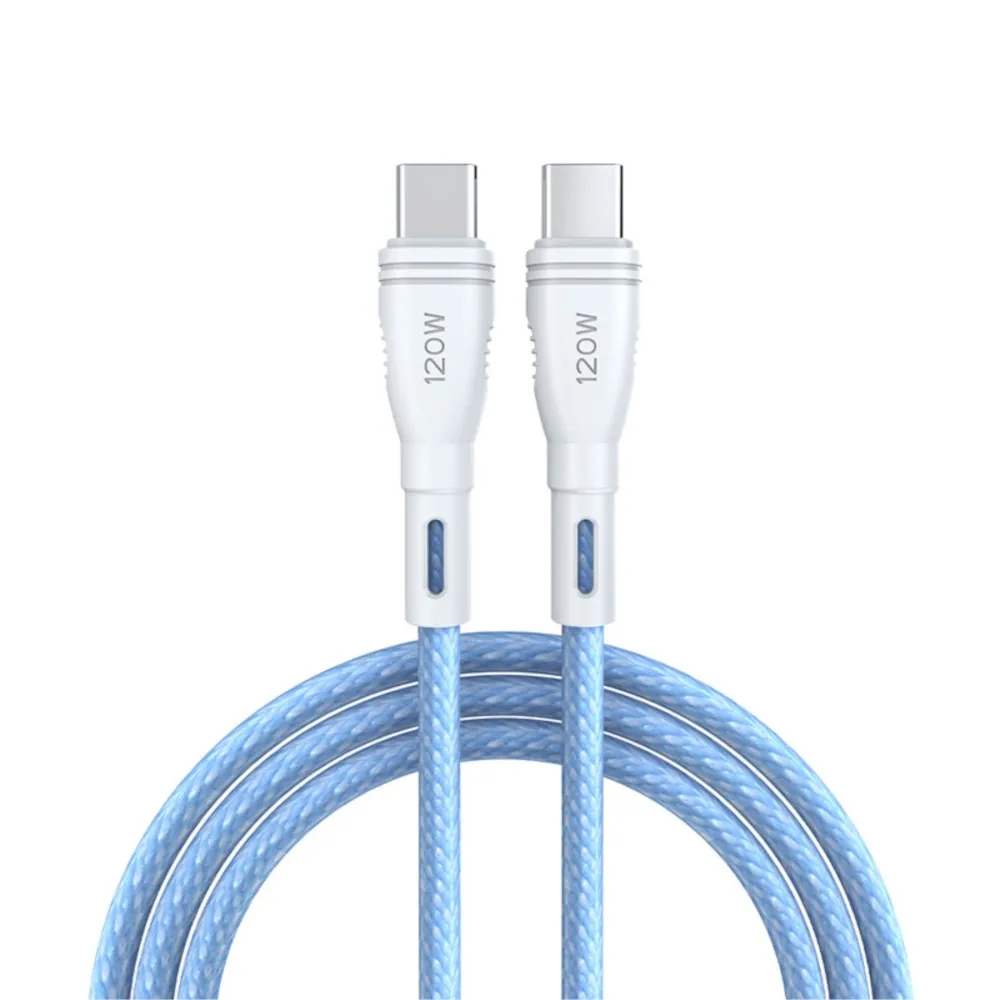 YOCPONO 6A Dual Type-C Data Cable 120W Quick-charge PD Cable Suitable For Huawei Mi Computer Flash Charging Cable