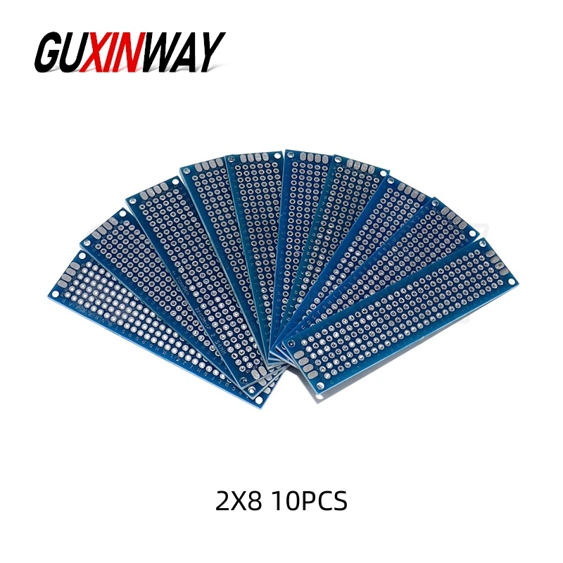 Enhanced DIY Electronic Kit with Double-Sided Blue Circuit Perfboards – Various Sizes