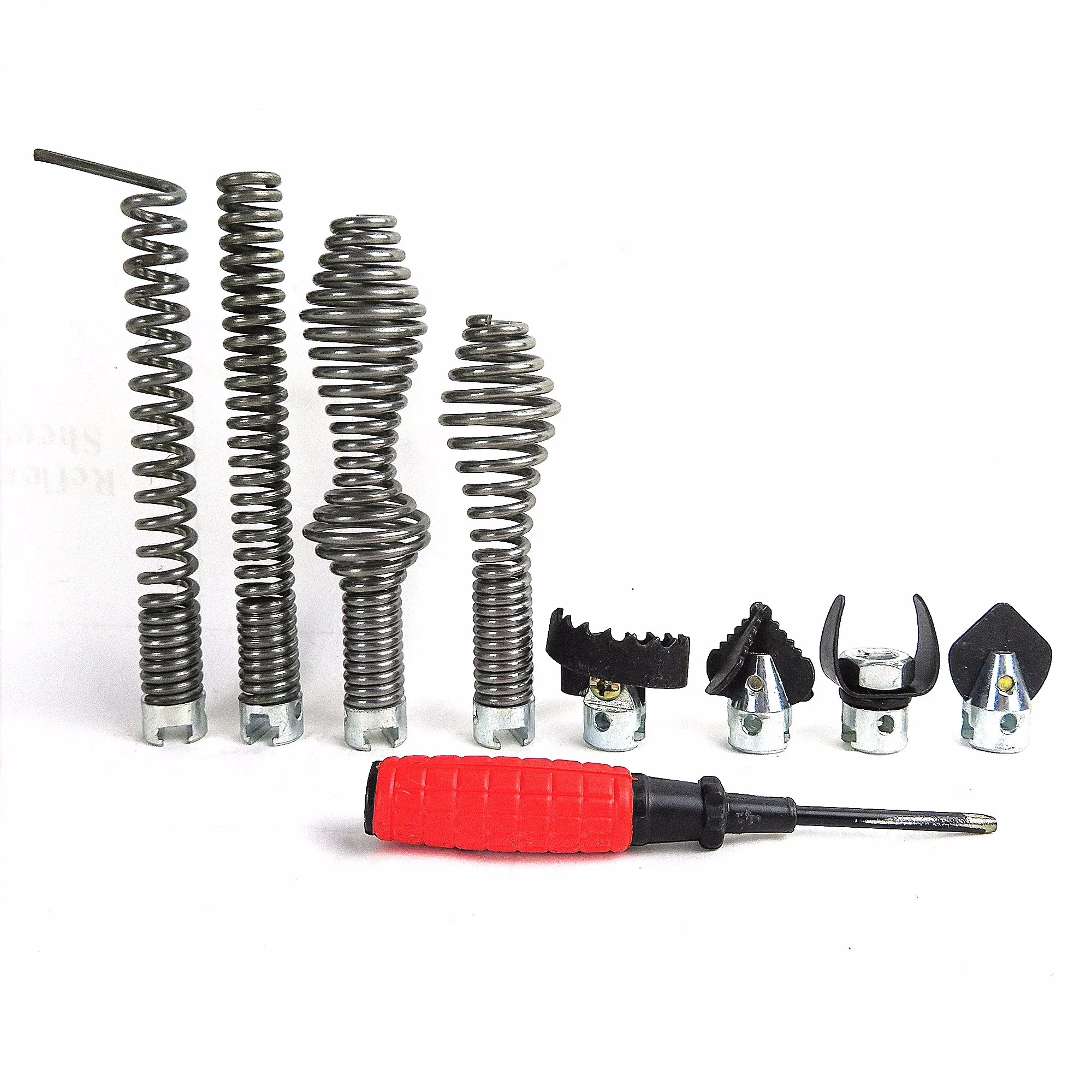1 Set 16mm Diameter Pipeline Dredge Device Spring Drill Machine Drain Cleaner Combination Cutter Head Adapter Joint Connector