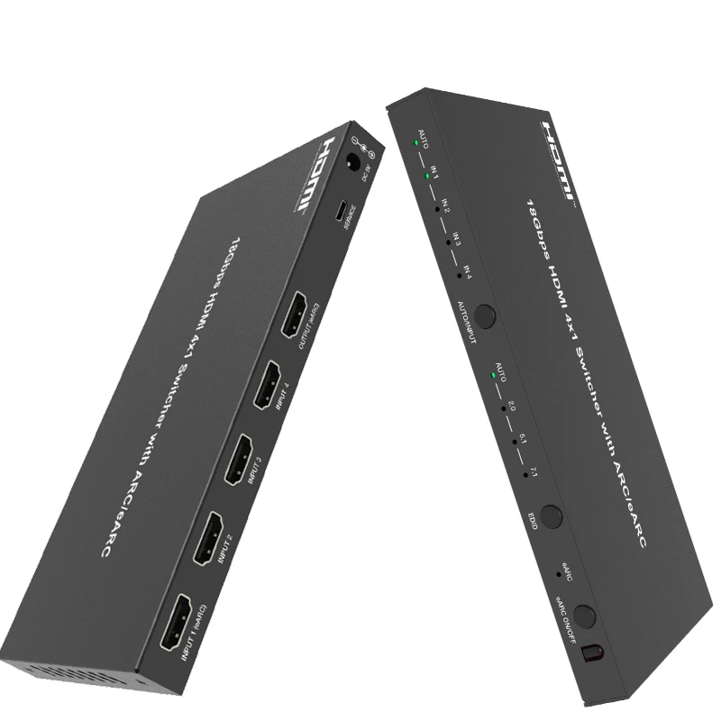 

HDMI-совместимый разветвитель адаптер LAN-Удлинитель сетевой переключатель ARC/eARC HDMI-совместимый коммутатор синхронный контроллер адаптер