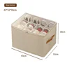 Storage Shoebox Fabric Foldable Shoe Compartment Arrangement Storage Box Dustproof Moisture-proof Washable Organizer 6