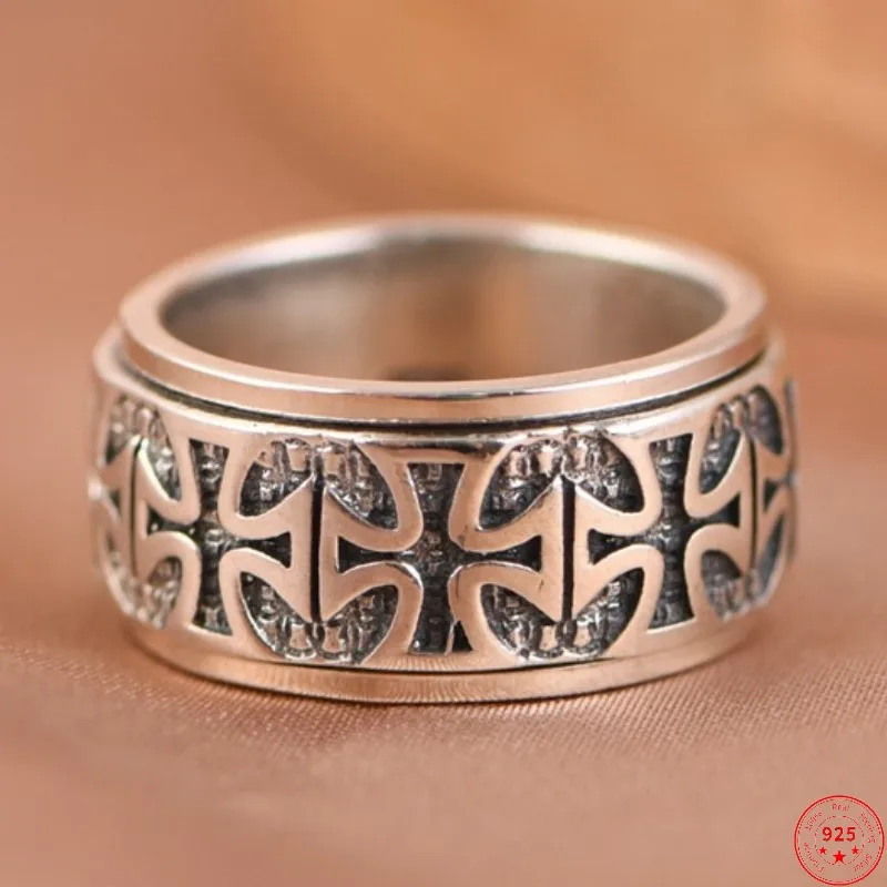 

Мужские и женские кольца из серебра 2022 пробы, с крестом