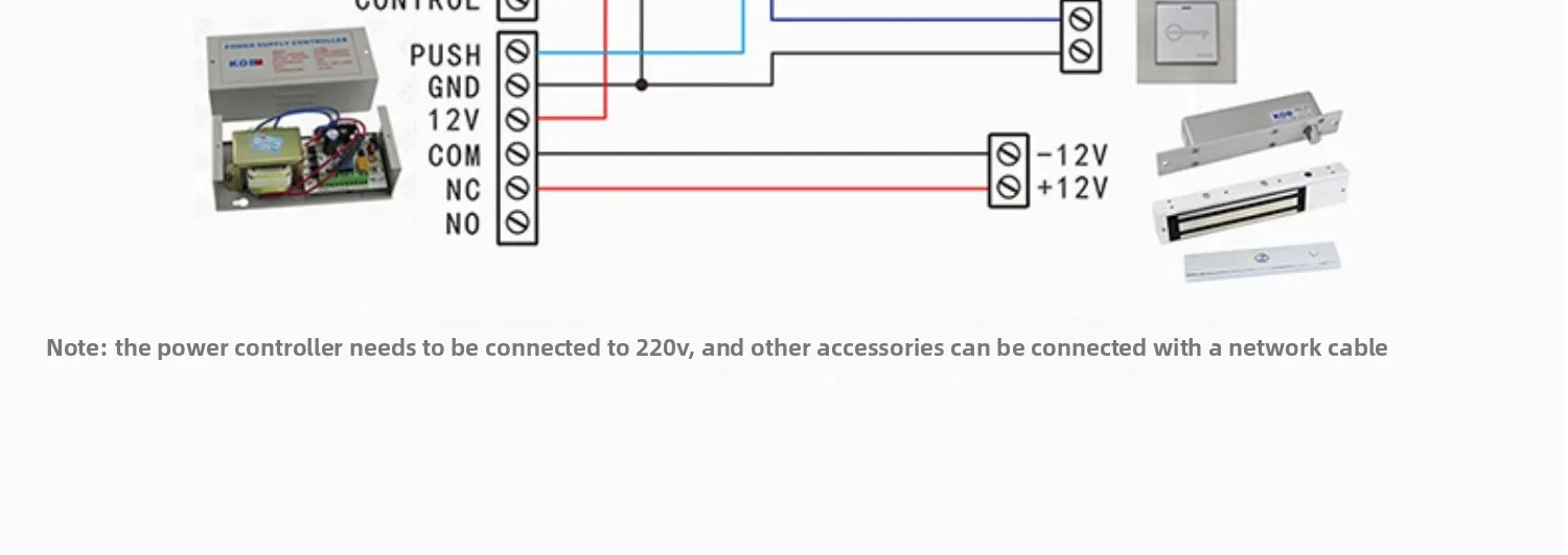 brand, two-core electric lock, anti-breaking magnetic access control, all-metal